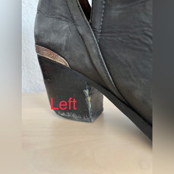 Jeffrey Campbell Black Heeled Boots with Silver Accents - Picture 13 of 13